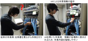 図２: AR技術をつかった作業支援